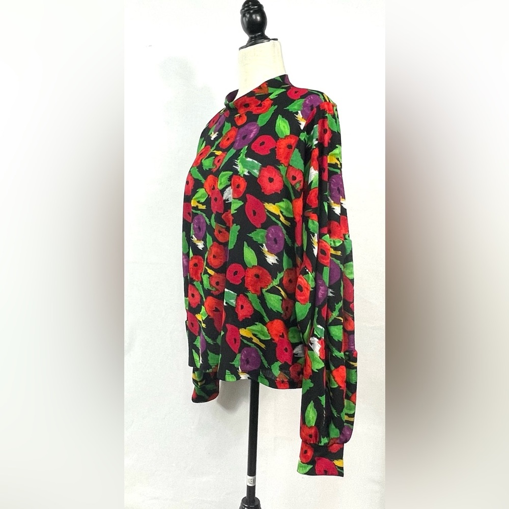 Zara Basic Collection Poppies Top Size Large - image 6